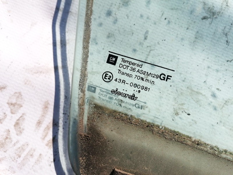 Opel Vectra 1999 Door-Drop Glass - FRONT RIGHT - Thumbnail 2