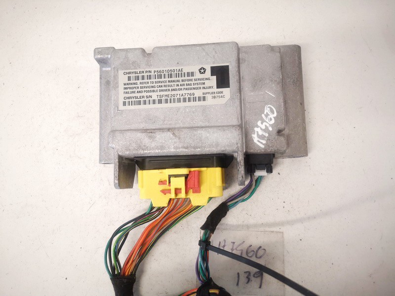 p56010501ae 39754c Airbag crash sensors module Jeep Cherokee 2001 3.7L