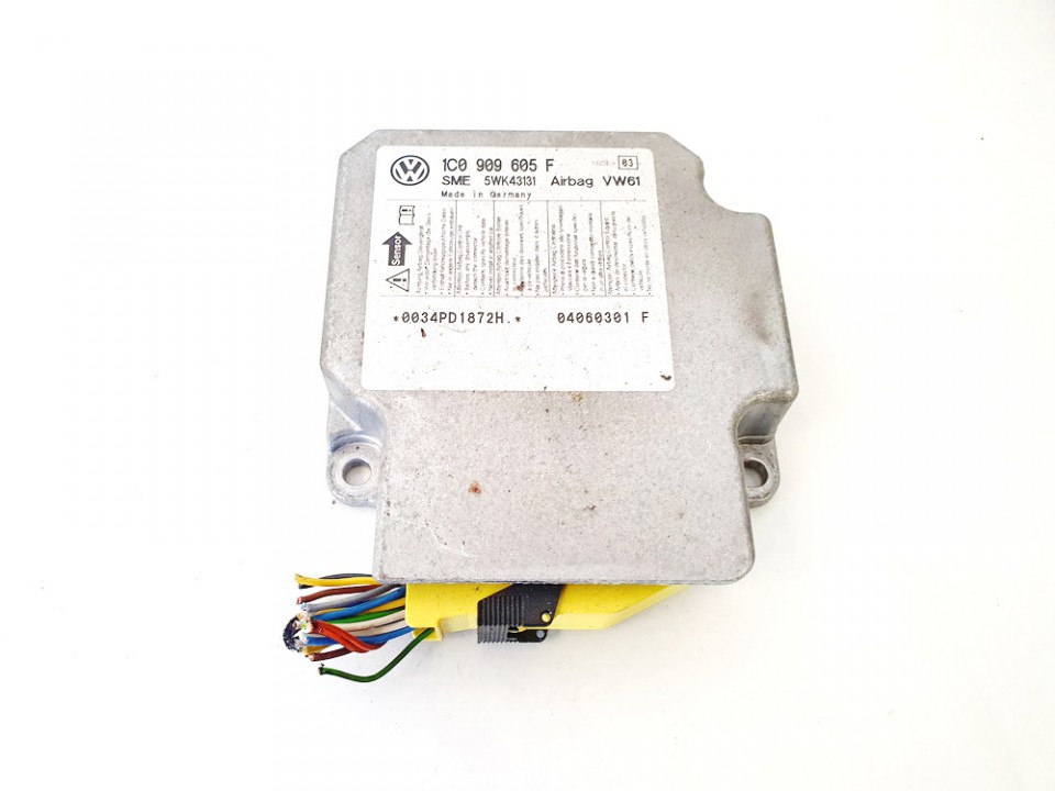 1C0909605F Skoda Superb 2006 Airbag crash sensors module