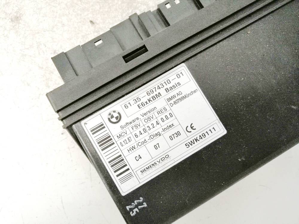 6135697431001 BMW 5-Series 2006 Moduł komfortu - Thumbnail 3