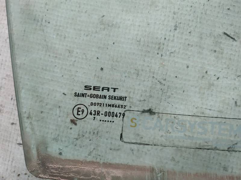AS2 Seat Toledo 2007 Szyba drzwi - PRZEDNIE PRAWE - Thumbnail 2