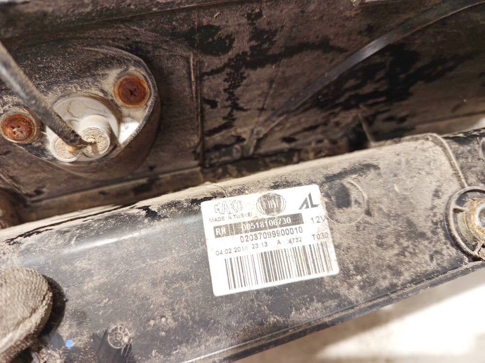 00518106730 Fiat Doblo 2014 Heckleuchte Aussen, Hinten Rechts - Thumbnail 3