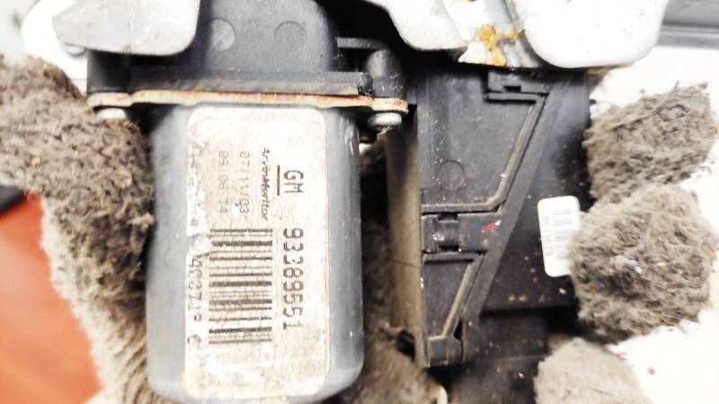 93389551 Opel Meriva 2003 Durvju loga pacēlāja motors - PRIEKŠA PA LABI - Thumbnail 3