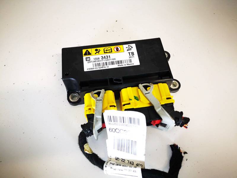 13583431 Opel Insignia 2011 SRS AIRBAG KOMPIUTERIS - ORO PAGALVIU VALDYMO BLOKAS