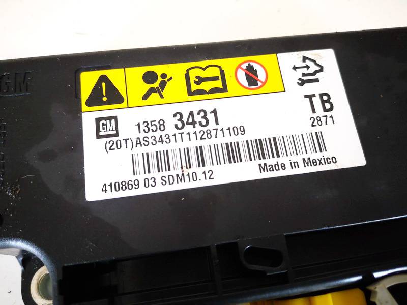 13583431 Opel Insignia 2011 SRS AIRBAG KOMPIUTERIS - ORO PAGALVIU VALDYMO BLOKAS - Thumbnail 2