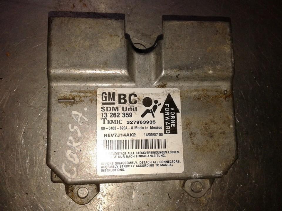 13262359BC Opel Corsa 2009 Airbag crash sensors module