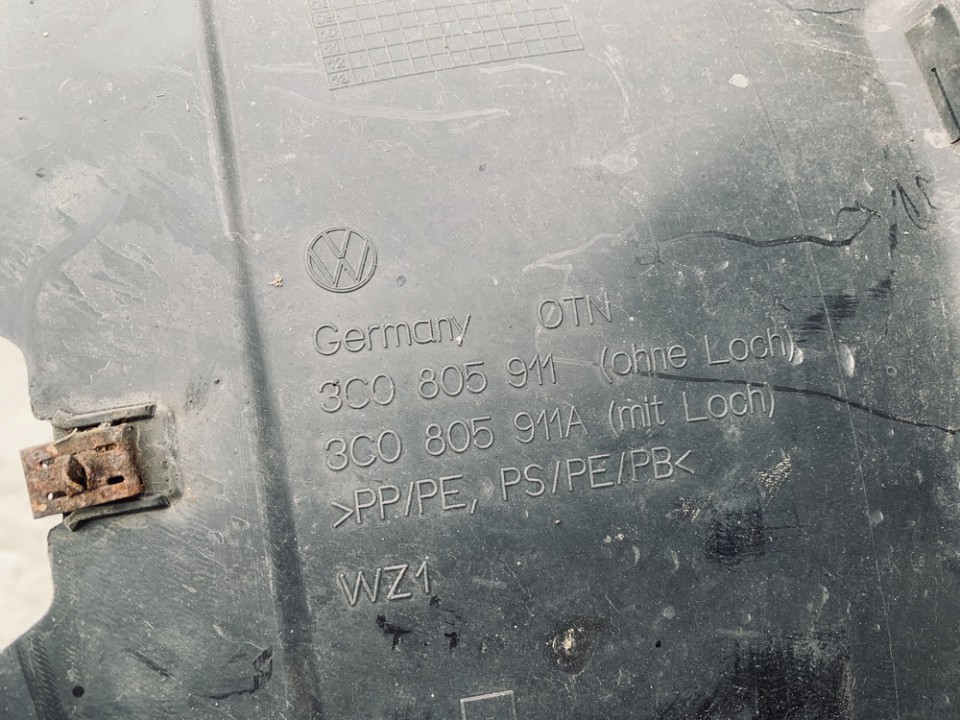 3C0805911 Volkswagen Passat 2005 Plastic Inner Fender - FRONT LEFT - Thumbnail 3