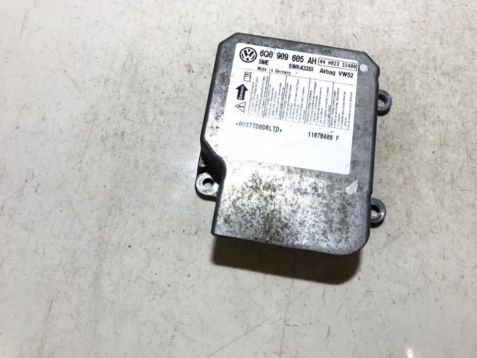 6Q0909605AH Volkswagen Caddy 2007 srs-turvatyynyn tietokone – turvatyynyn ohjausyksikkö