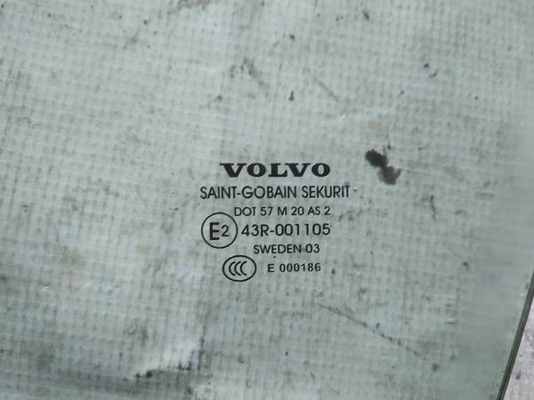 AS2 Volvo S60 2004 Szyba drzwi - PRZEDNIE LEWE - Thumbnail 2