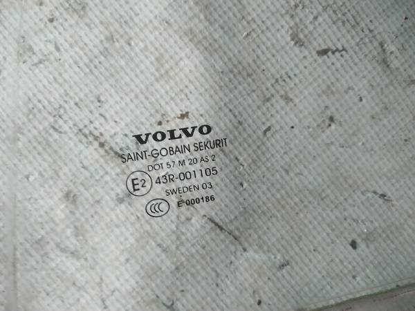 AS2 Volvo S60 2004 Szyba drzwi - TYLNE LEWE - Thumbnail 2