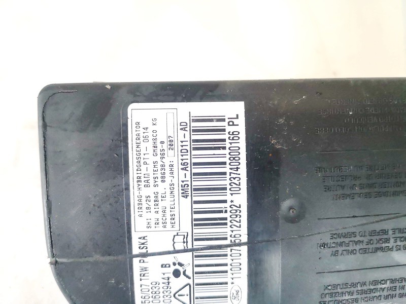 4M51A611D11AD Ford Focus 2004 Sēdekļa drošības spilvens SRS - Thumbnail 3