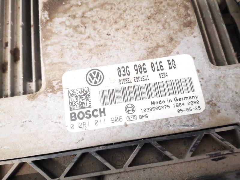 03G906016BQ Volkswagen Touran 2005 ECU Engine Computer (Engine Control Unit) - Thumbnail 2