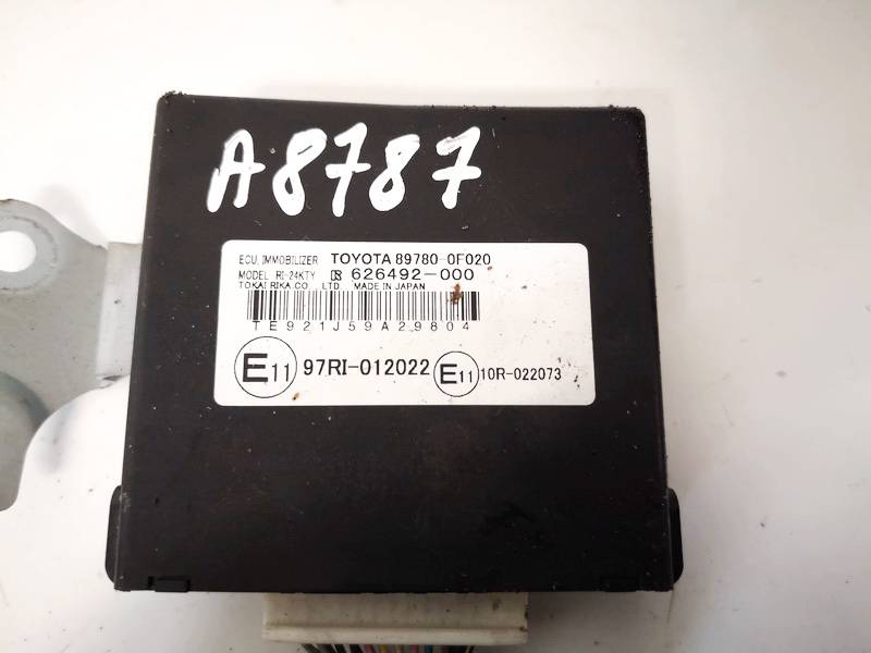 897800F020 Toyota Corolla Verso 2006 Imobilaizera vadības bloks - Thumbnail 2