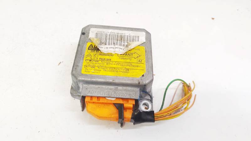 9638604280 Citroen Berlingo 2002 Komputer SRS airbag – moduł sterujący poduszek powietrznych