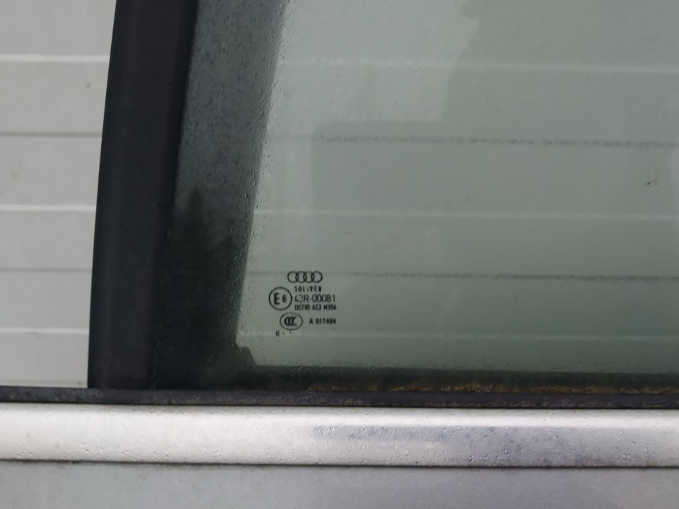 Audi A6 2007 Door-Drop Glass - REAR LEFT - Thumbnail 2
