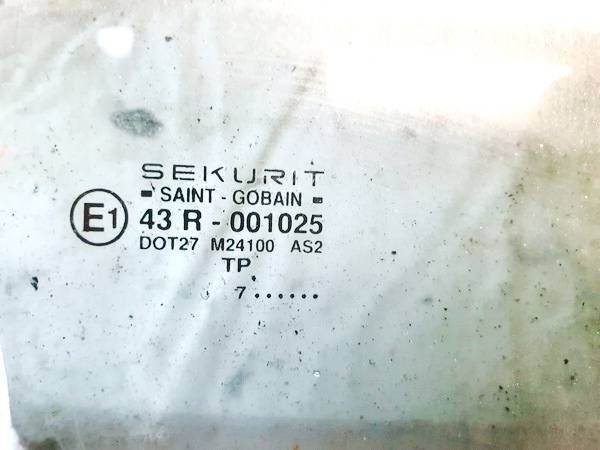 DOT27M24100AS2 Mazda Xedos-9 1998 LUNA TRASERA DERECHA, 
Luna de la puerta trasera - ABAJO A LA DERECHA - Thumbnail 2
