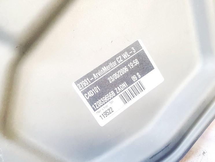 1Z0839656B Skoda Octavia 2006 Door winder mechanism (Window Regulator) - REAR RIGHT - Thumbnail 2