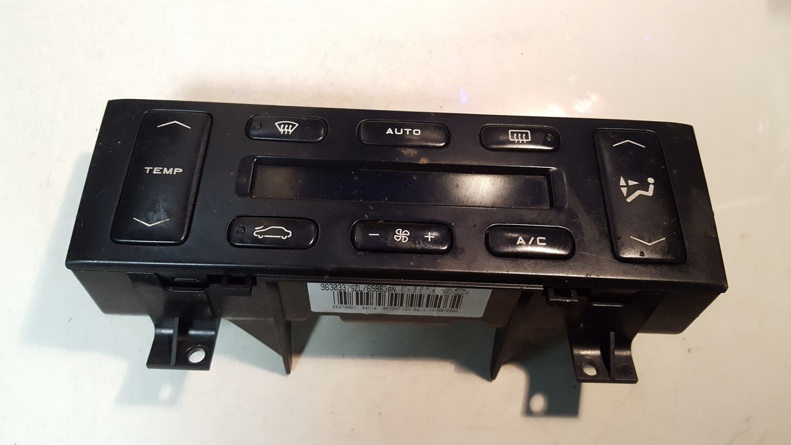 96303375ZL Peugeot 406 2000 Climate Control Panel (heater control switches)