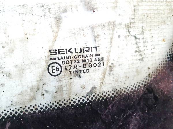 DOT32M13AS2 Ford Mondeo 1997 Corner quarter window glass - REAR LEFT - Thumbnail 2