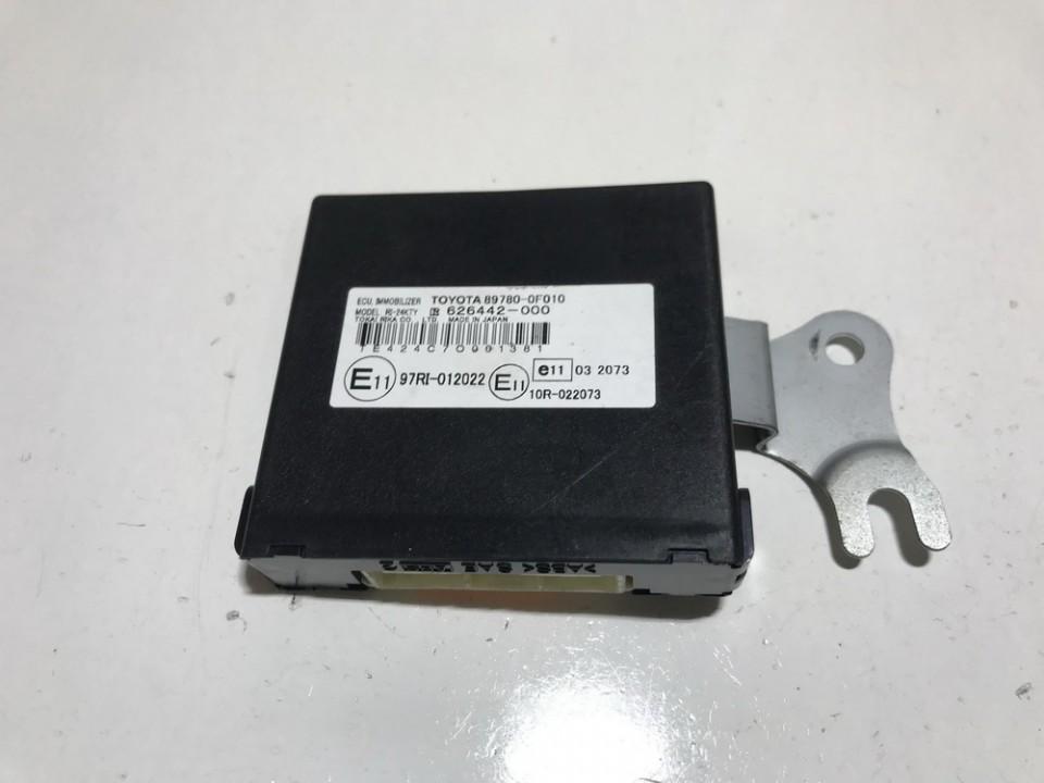 897800F010 Toyota Corolla Verso 2006 Immobiliser ECU