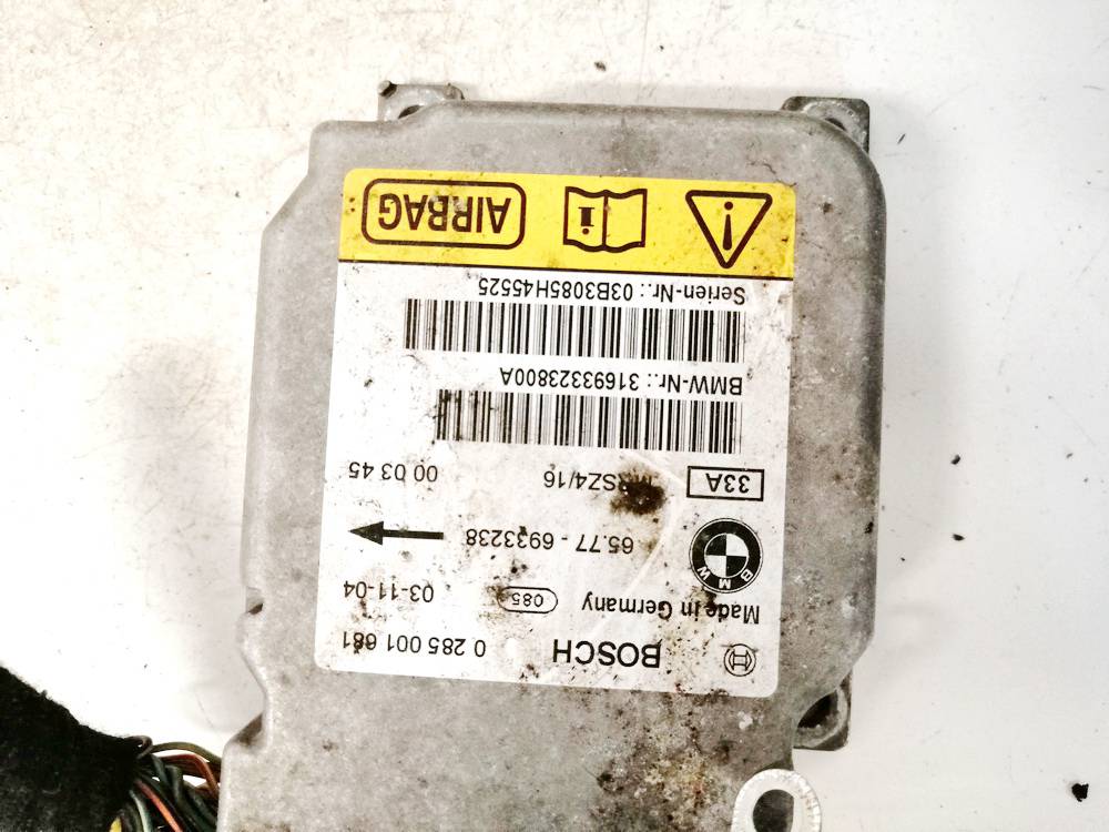 65776933238 BMW X5 2004 Steuergerät ECU Modul Airbag steuergerät - Thumbnail 3