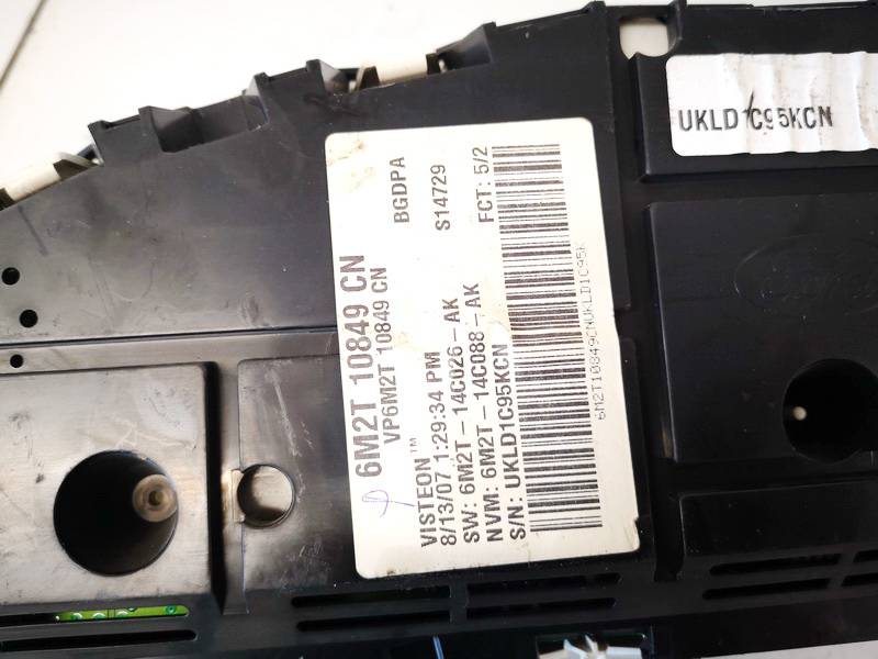 6M2T10849CN Ford Mondeo 2007 Speedometers - Cockpit - Speedo Clocks Instrument - Thumbnail 3