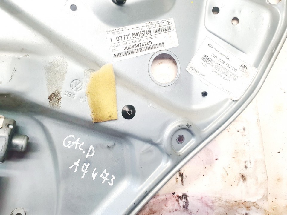 3U5839752DD Skoda Superb 2005 Стеклоподъемник - задний правый - Thumbnail 2