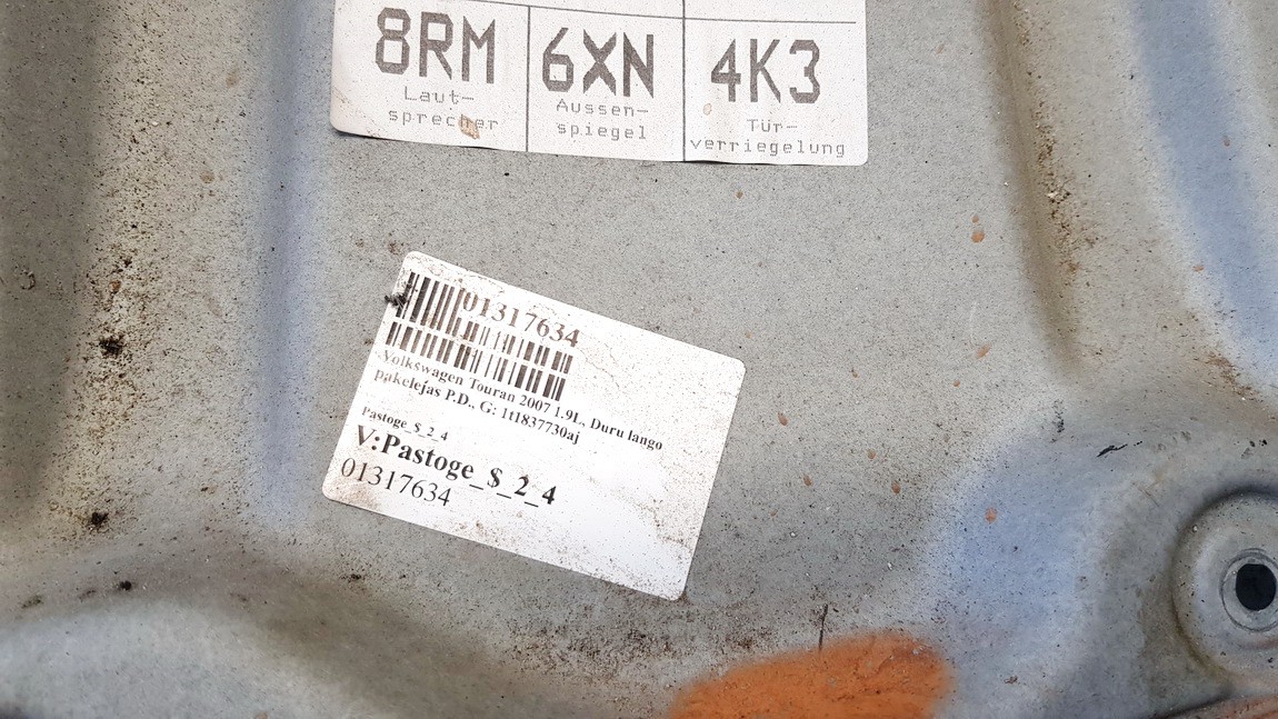 1T1837730AJ Volkswagen Touran 2007 Mécanisme Ascenseurs en Verre Ascenseur-Cristal Port avant Droite - Thumbnail 2