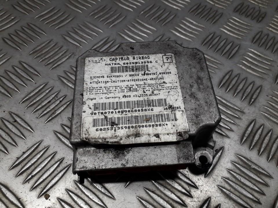 6025313596C Renault Espace 2000 Airbag crash sensors module