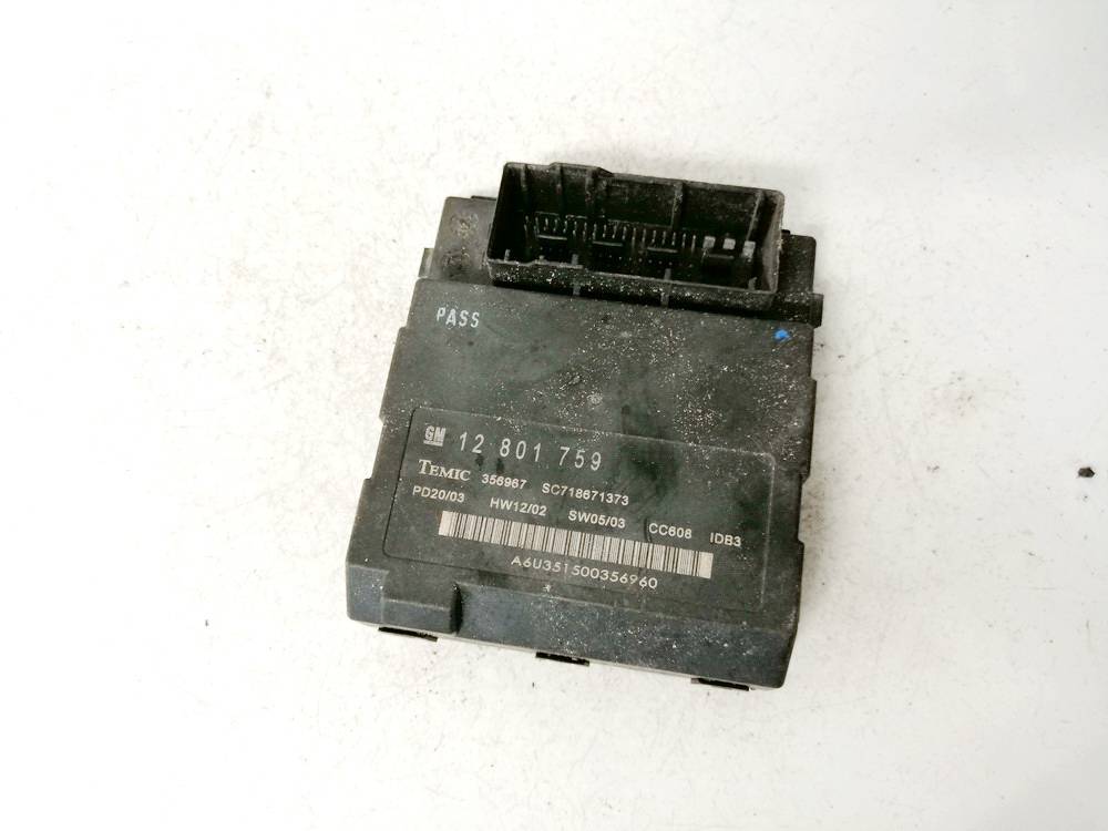 12801759 SAAB 9-3 2003 Confort Contrôle Module