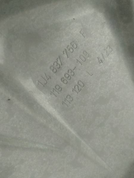 1J4837756F Volkswagen Golf 1999 Door winder mechanism (Window Regulator) - FRONT RIGHT - Thumbnail 2