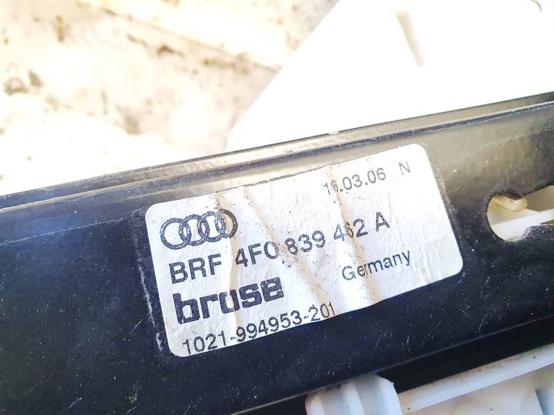 4F0839462A Audi A6 2006 Mécanisme Ascenseurs en Verre Ascenseur-Cristal Port Arrerie Droite - Thumbnail 3