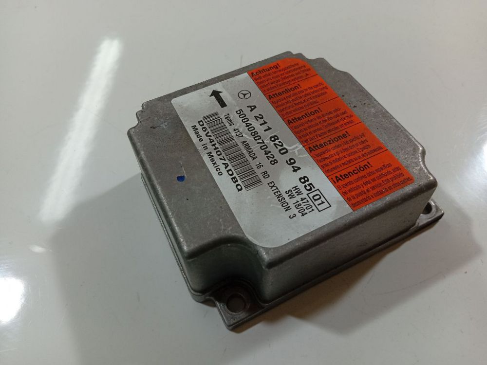 500408070428 Mercedes-Benz CLS-CLASS 2004 Steuergerät ECU Modul Airbag steuergerät