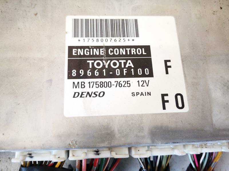 896610F100 Toyota Corolla Verso 2006 Motormanagement, Steuergerät, ECU - Thumbnail 2