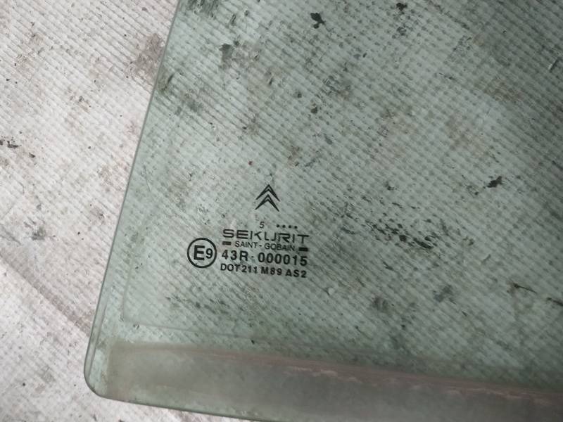 AS2 Citroen Xsara Picasso 2006 Door-Drop Glass - REAR LEFT - Thumbnail 2