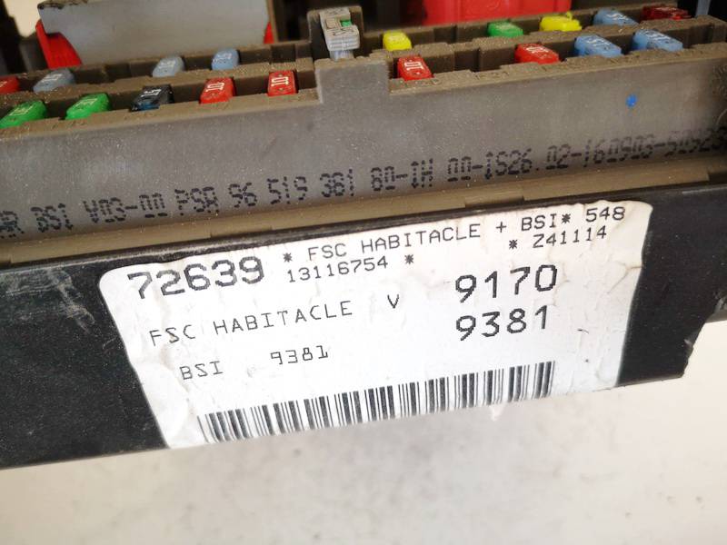 9651938180 Peugeot 807 2003 Saugikliu deze - Thumbnail 2