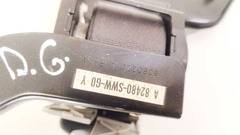 82480SWWG0 Honda CR-V 2008 Sicherheitsgurt Gurt Hinten Rechts - Thumbnail 2