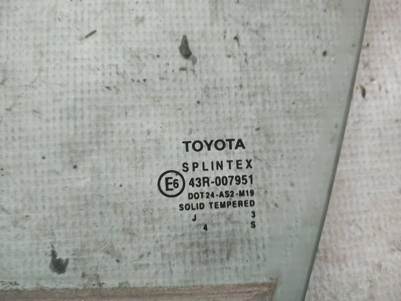 AS2 Toyota Corolla 2003 Szyba drzwi - PRZEDNIE LEWE - Thumbnail 2