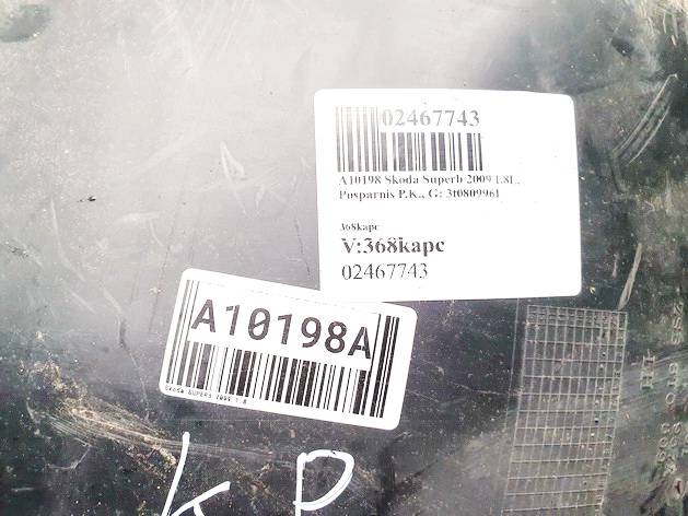 3T0809961 Skoda Superb 2009 Revestimientos de la aleta antisalpicaduras -  DELANTERO IZQUIERDO - Thumbnail 2