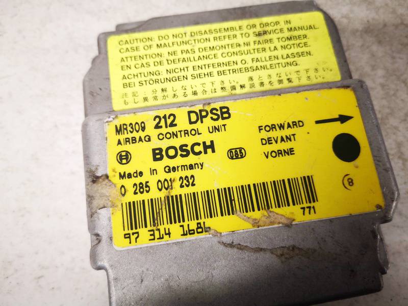 MR309212 Mitsubishi Carisma 1998 Airbag crash sensors module - Thumbnail 2