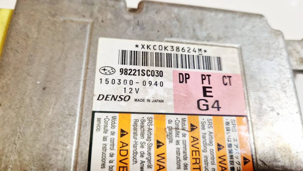 1503000940 Subaru Forester 2008 Airbag crash sensors module - Thumbnail 2