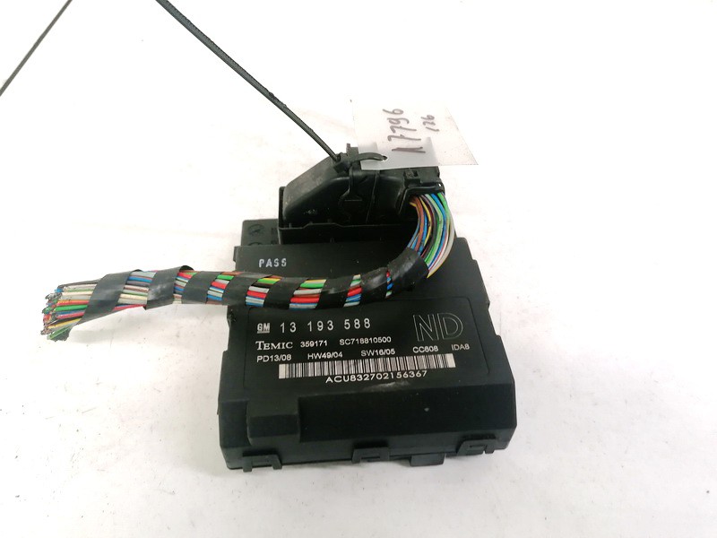 13193588 Opel Vectra 2008 Confort Contrôle Module
