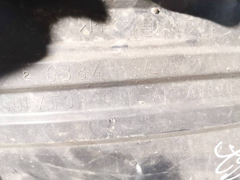 6384AV600 Nissan Primera 2003 Plastic Inner Fender - FRONT LEFT - Thumbnail 3