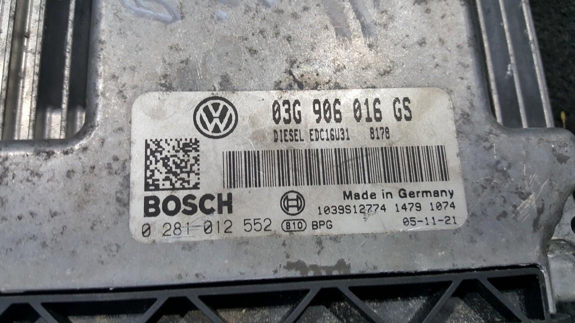 03G906016GS Skoda Superb 2006 Блок управления двигателем - Thumbnail 2