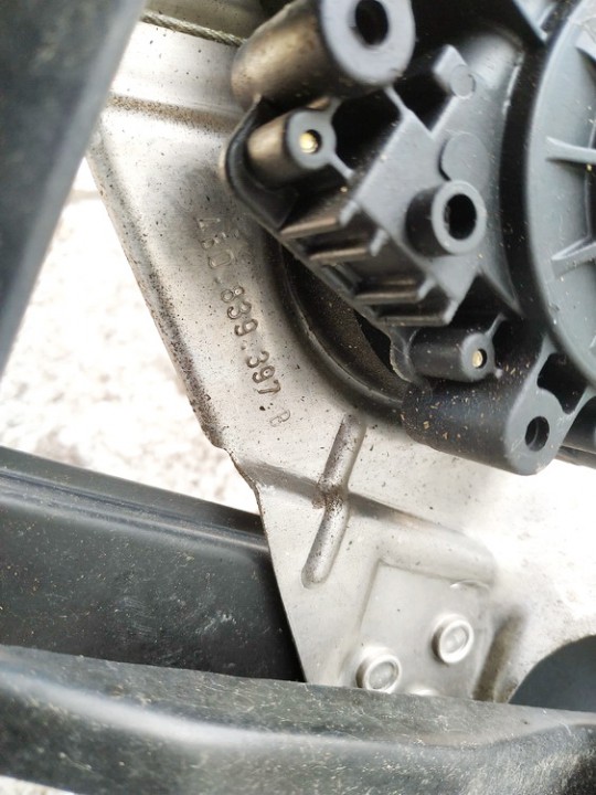 4B0839397B Audi A6 1999 Door winder mechanism (Window Regulator) - REAR LEFT - Thumbnail 3