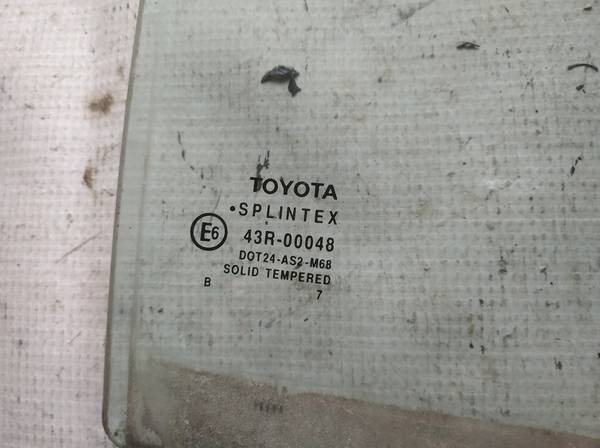 AS2 Toyota Yaris 2007 Szyba drzwi - TYLNE PRAWE - Thumbnail 2