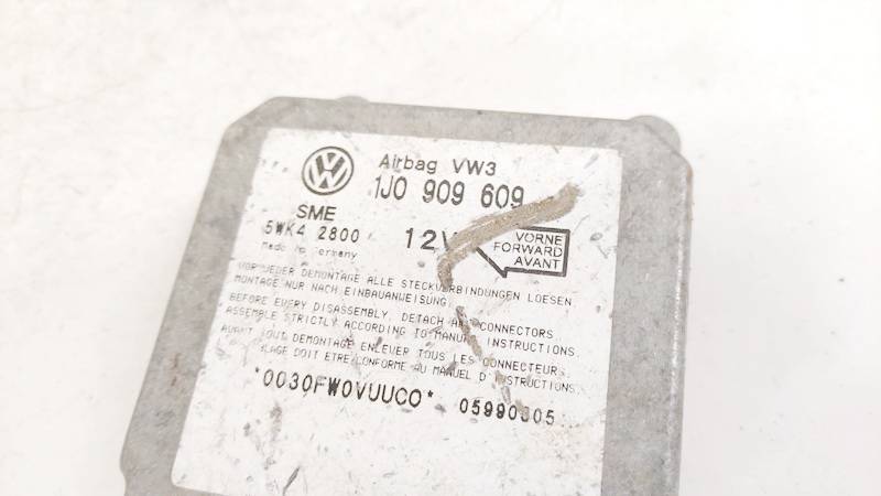 1J0909609 Volkswagen Golf 1998 Airbag crash sensors module - Thumbnail 3