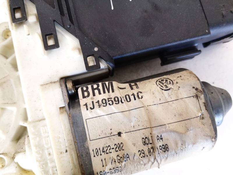 1J1959801C Volkswagen Golf 1998 Durvju loga pacēlāja motors - PRIEKŠA PA KREISI - Thumbnail 2