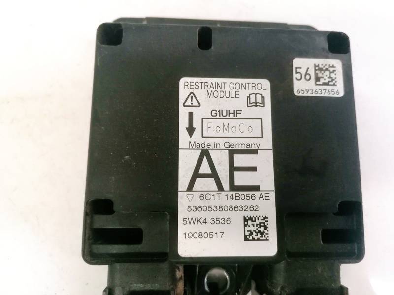 6C1T14B056AE Ford Transit 2008 Steuergerät ECU Modul Airbag steuergerät - Thumbnail 2