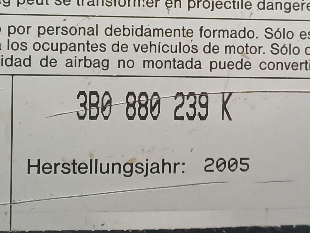 3B0880239K Skoda Superb 2005 подушка безопасности - Thumbnail 5